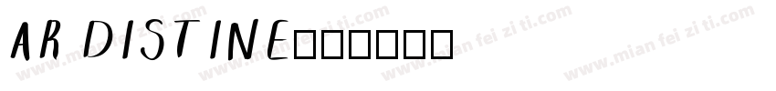 AR DISTINE字体转换